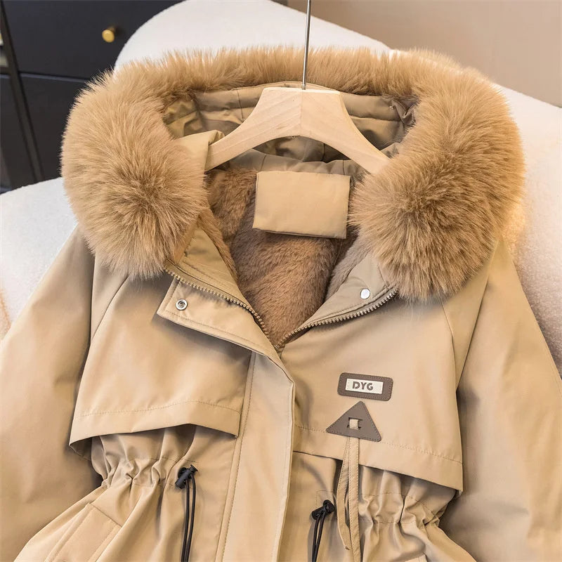 Lucía | Parka acolchada con capucha y forro de peluche