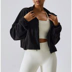 Laura | Sudadera polar corta con cremallera