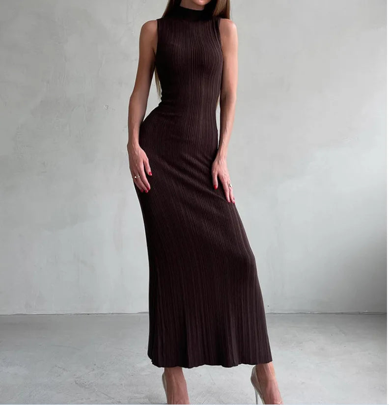 Cristina | Vestido de punto elegante sin mangas