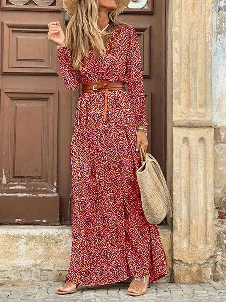 Marina | Vestido bohemio con estampado floral