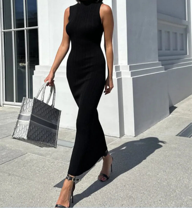 Cristina | Vestido de punto elegante sin mangas