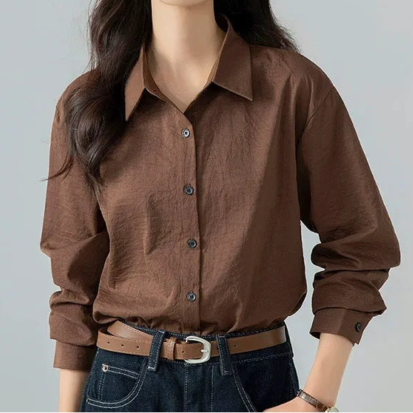 Claudia | Blusa minimalista de gasa vintage