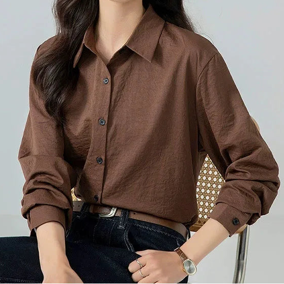 Claudia | Blusa minimalista de gasa vintage