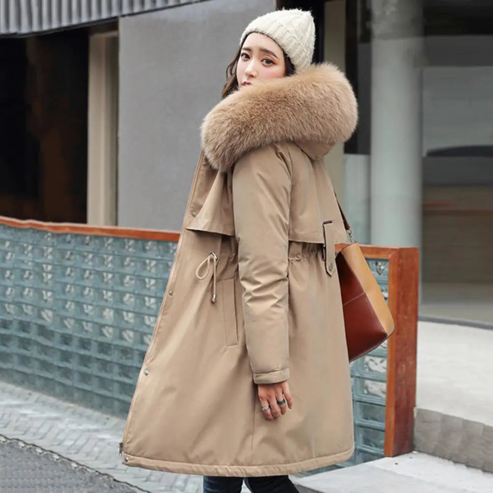 Verónica | Parka larga con forro de peluche y capucha