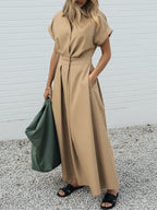 Lucía | Vestido camisero largo