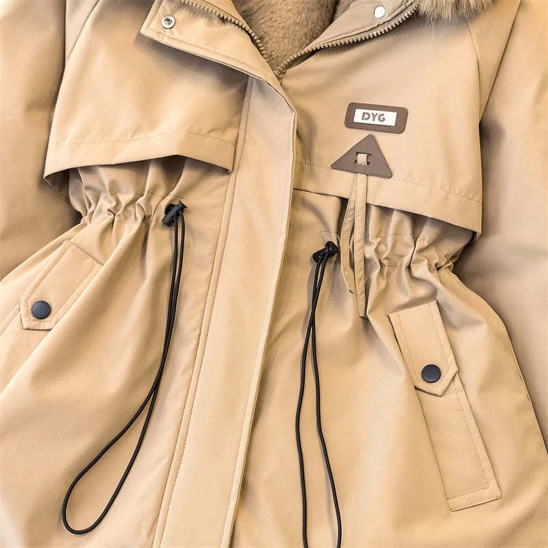 Lucía | Parka acolchada con capucha y forro de peluche