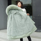 Verónica | Parka larga con forro de peluche y capucha