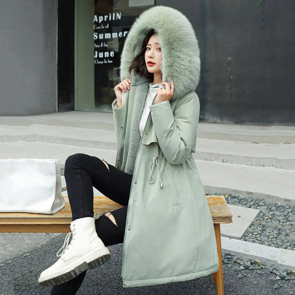 Verónica | Parka larga con forro de peluche y capucha