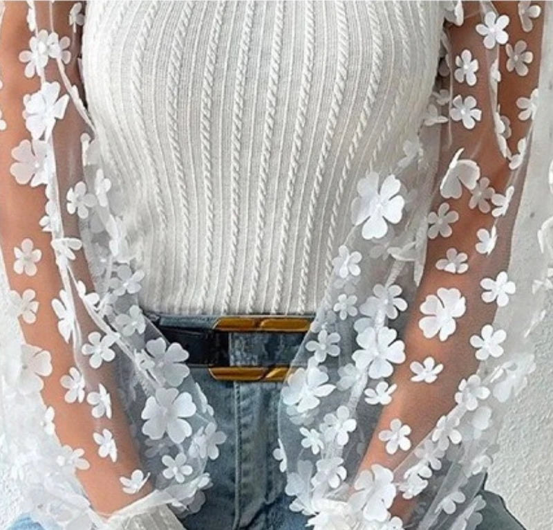 Valeria | Blusa de encaje elegante