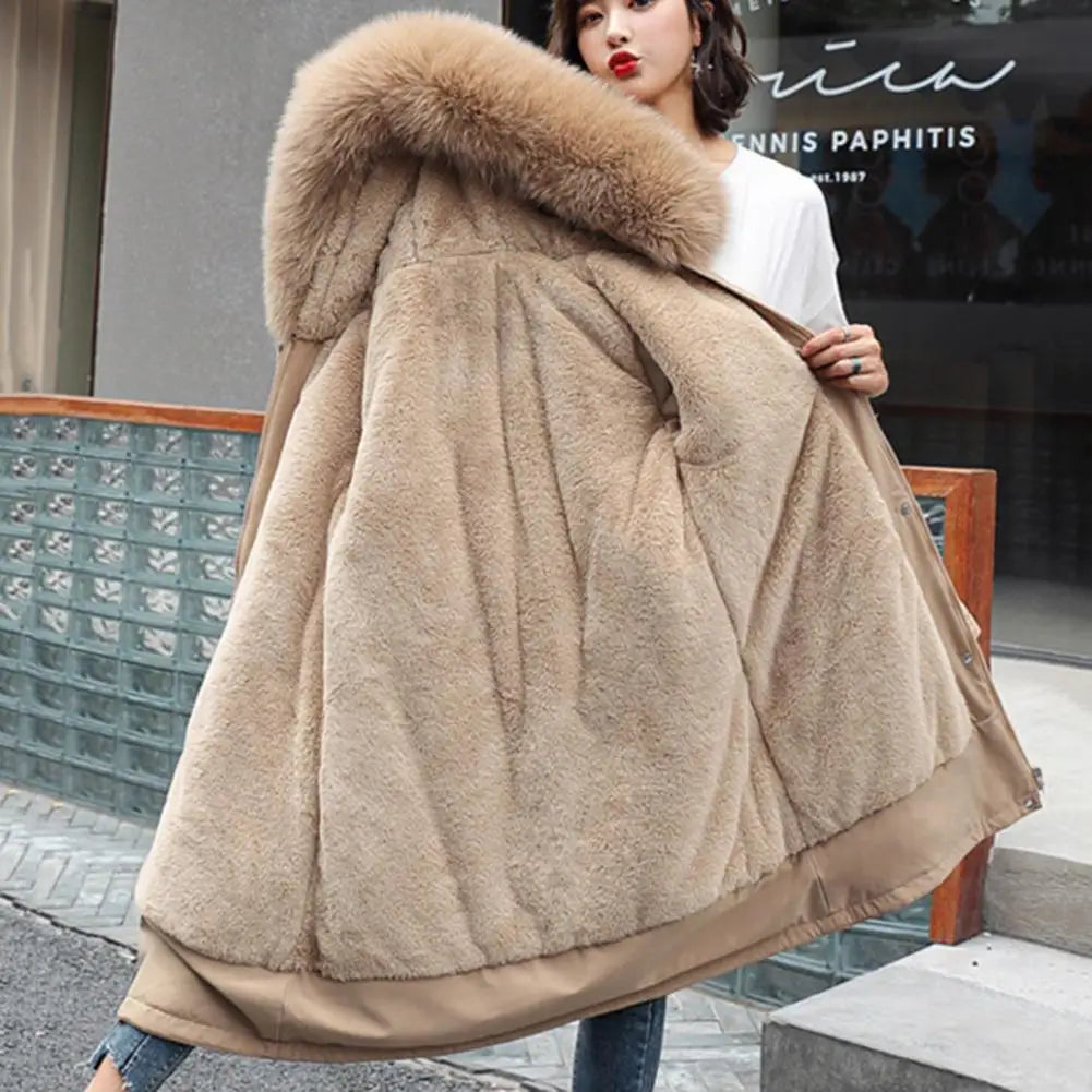 Verónica | Parka larga con forro de peluche y capucha