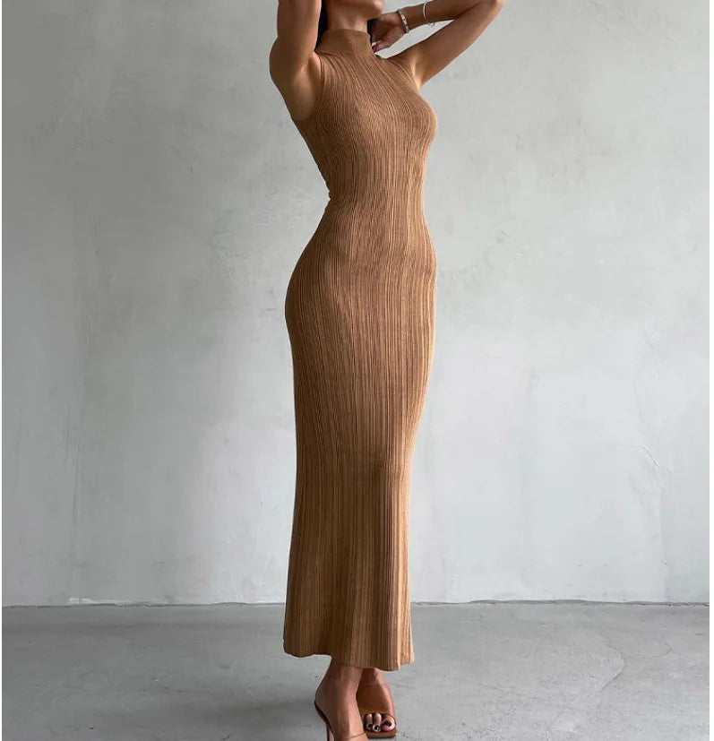 Cristina | Vestido de punto elegante sin mangas