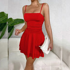 Camila | Vestido corto de tirantes con espalda descubierta