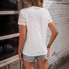 Clara | Camiseta veraniega con detalle calado