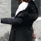 Verónica | Parka larga con forro de peluche y capucha