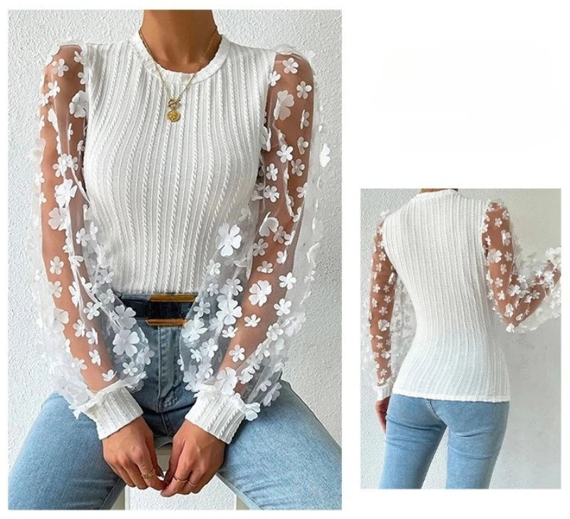 Valeria | Blusa de encaje elegante