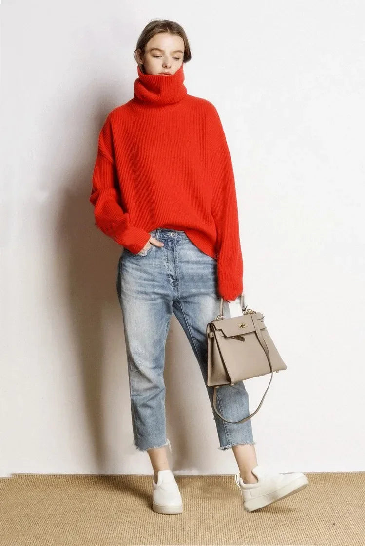 Isabela | Jersey de punto con cuello alto