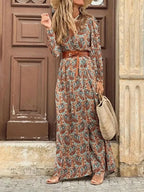 Marina | Vestido bohemio con estampado floral
