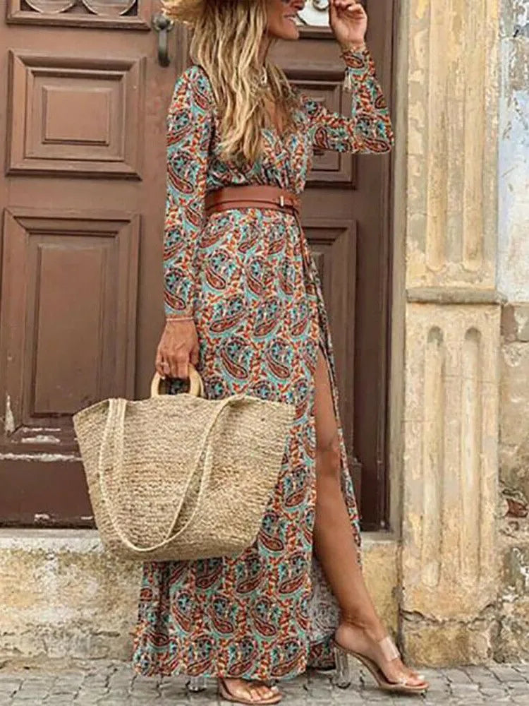 Marina | Vestido bohemio con estampado floral