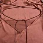 Valentina | Vestido satinado con espalda descubierta