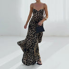 Adriana | Vestido largo con estampado de leopardo