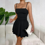 Camila | Vestido corto de tirantes con espalda descubierta