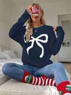 Elena | Suéter navideño de punto con diseño dulce y casual