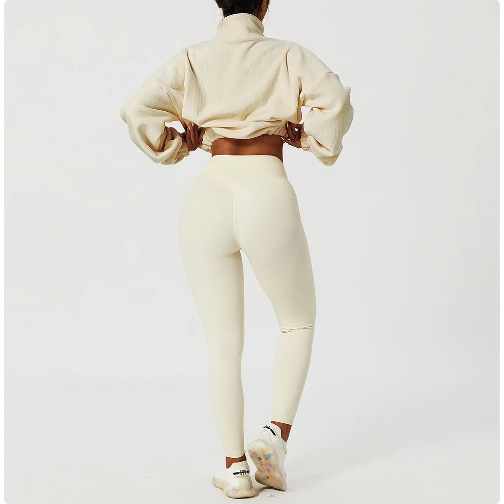 Laura | Sudadera polar corta con cremallera