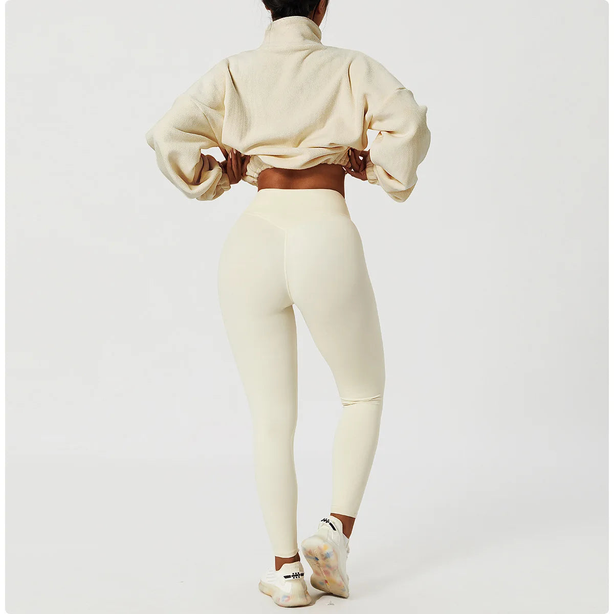 Laura | Sudadera polar corta con cremallera