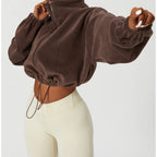 Laura | Sudadera polar corta con cremallera