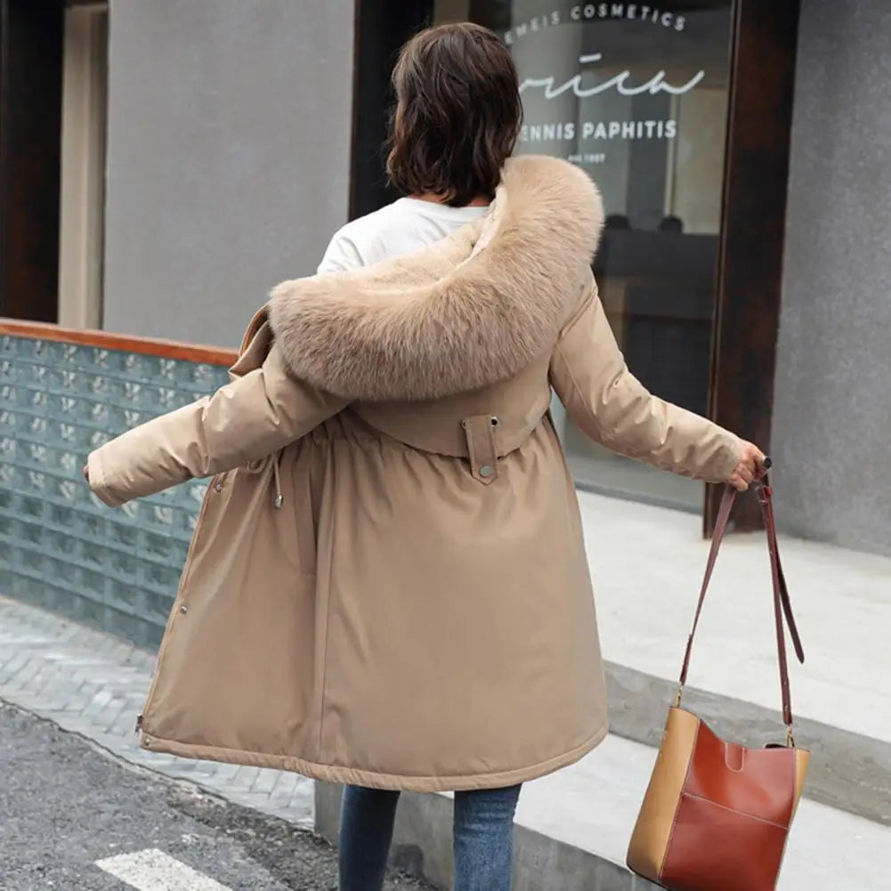 Verónica | Parka larga con forro de peluche y capucha