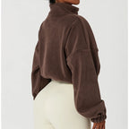 Laura | Sudadera polar corta con cremallera