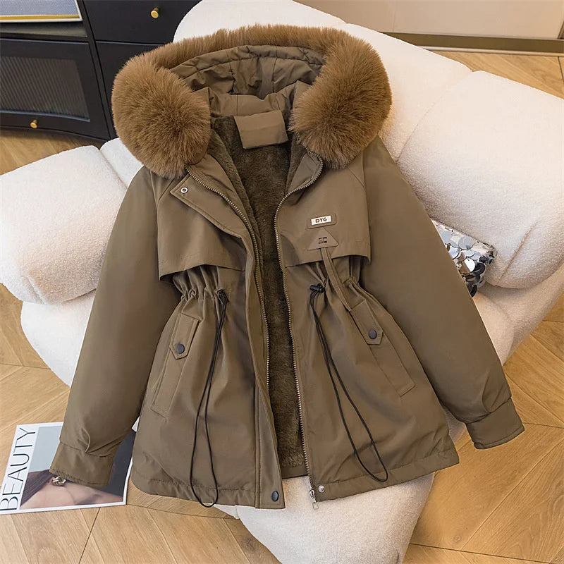 Lucía | Parka acolchada con capucha y forro de peluche